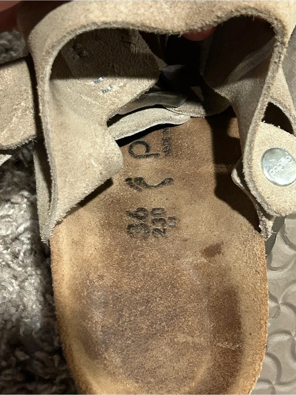 Papillio by Birkenstock Suede Leather Platform Sandals , size 36 / 5.5 US